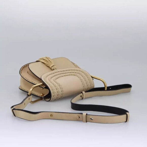 Chloe Sac Porte Shoulder Bag Leather Beige Auth am7635 - Picture 8 of 15